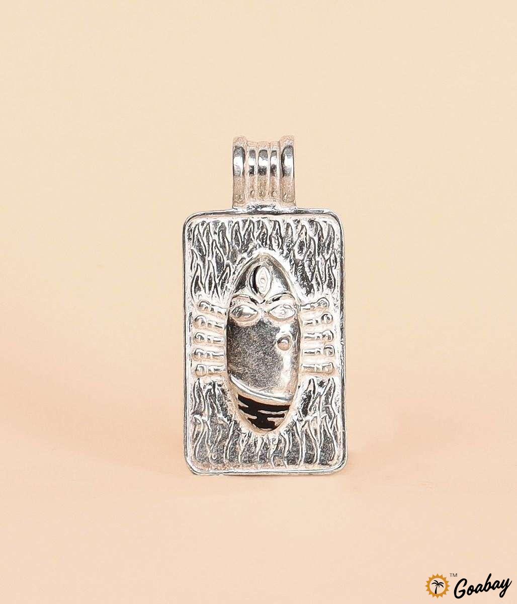 
                                     <h3>Linga Bhairavi silver pendant</h3>